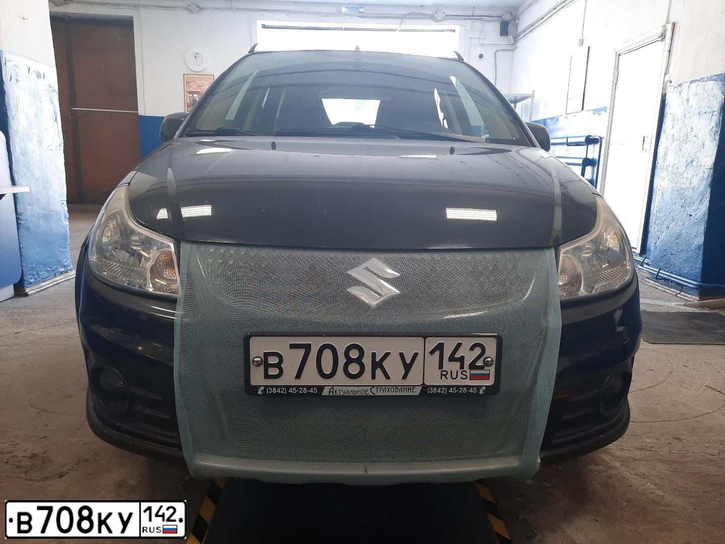 Фото автомобиля SUZUKI SX 4, 2011 — госномер В708КУ142. Цвет: ЧЕРНЫЙ