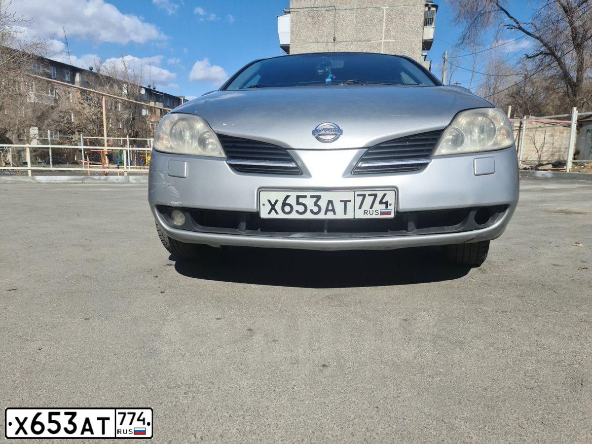 Фото автомобиля NISSAN PRIMERA, 2006 — госномер А848ЕМ198. Цвет: Серебристый