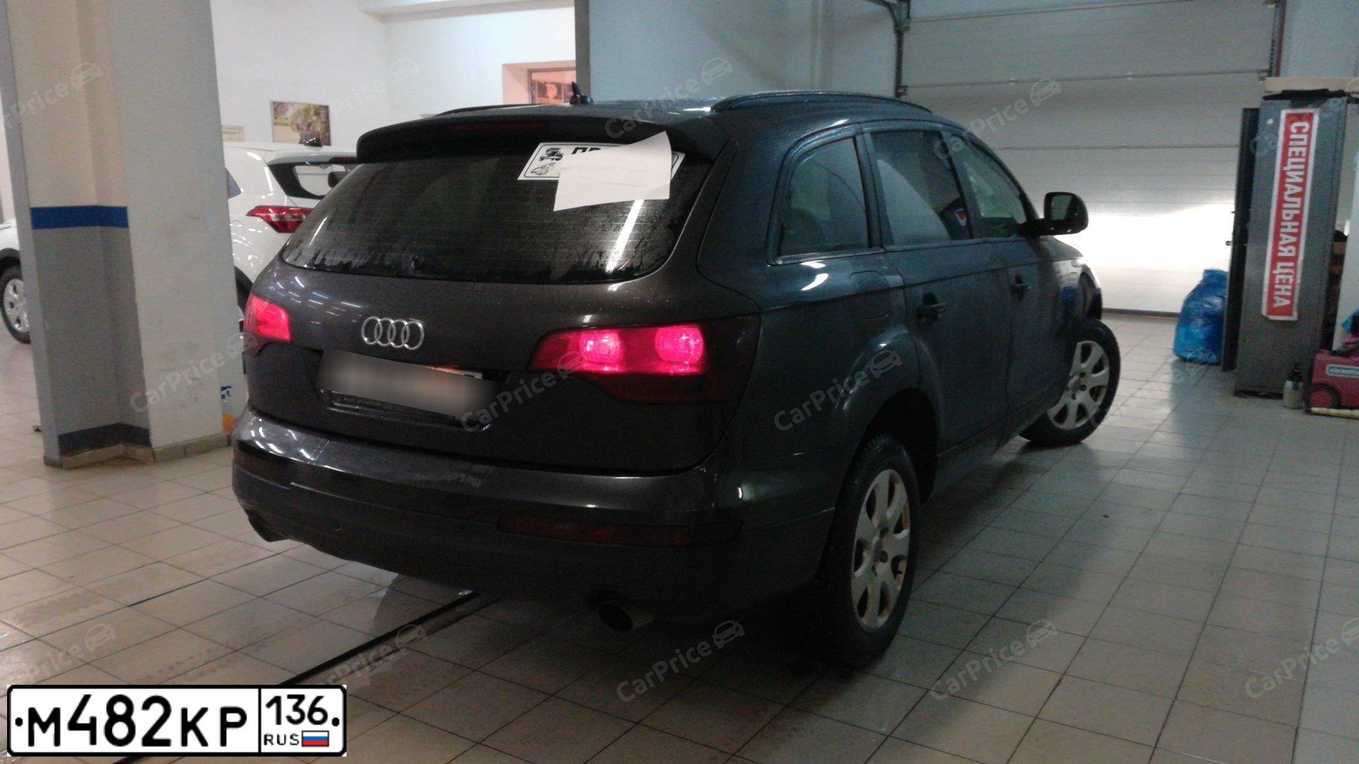 Фото автомобиля AUDI Q7, 2007 — госномер В346КО977. Цвет: СЕРЫЙ ТЕМНЫЙ