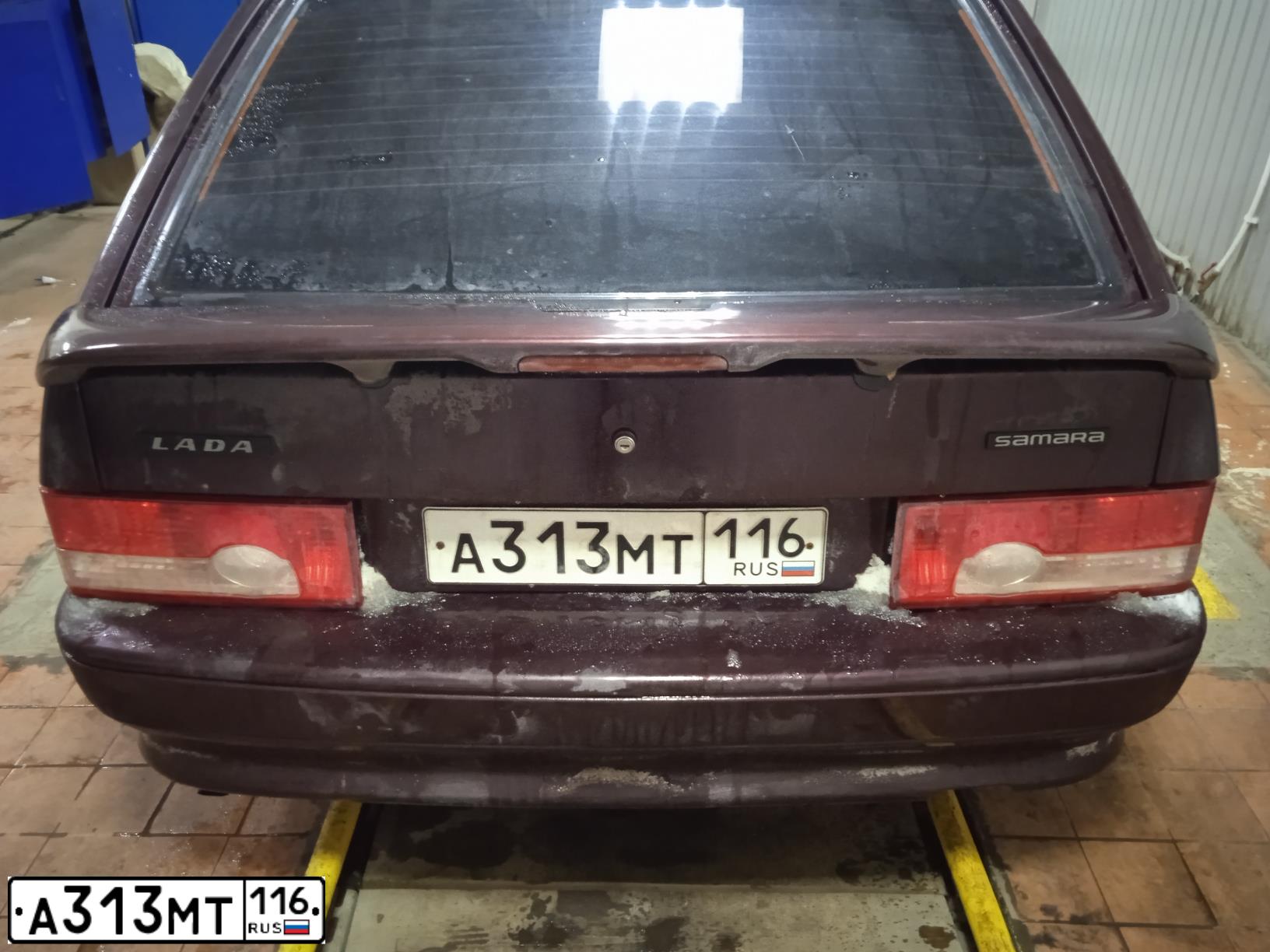 Фото автомобиля LADA 2114 SAMARA, 2010 — госномер А313МТ116. Цвет: ТЕМНО-ВИШНЕВЫЙ
