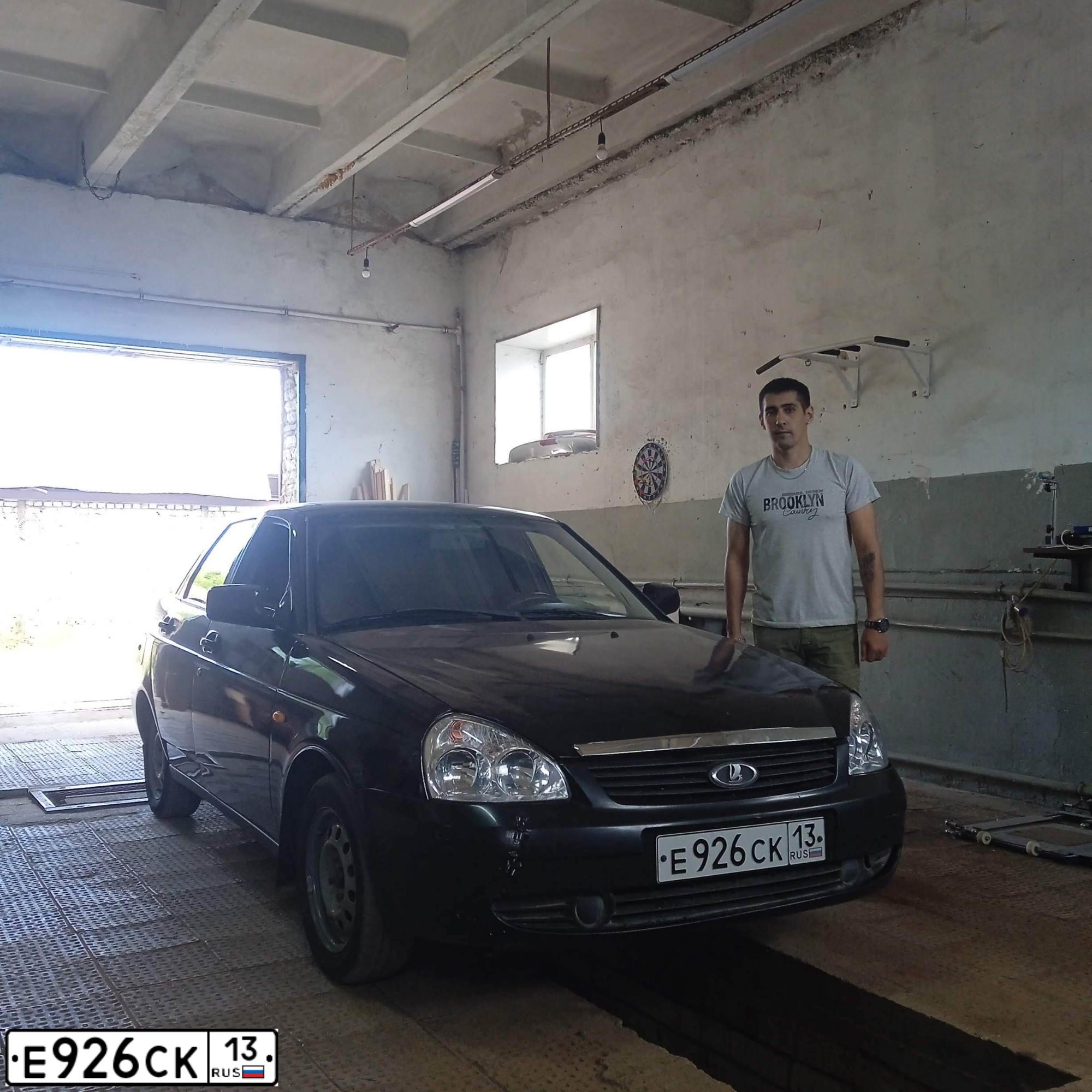 Фото автомобиля LADA PRIORA, 2008 — госномер А378ОН252. Цвет: Темно-зеленый