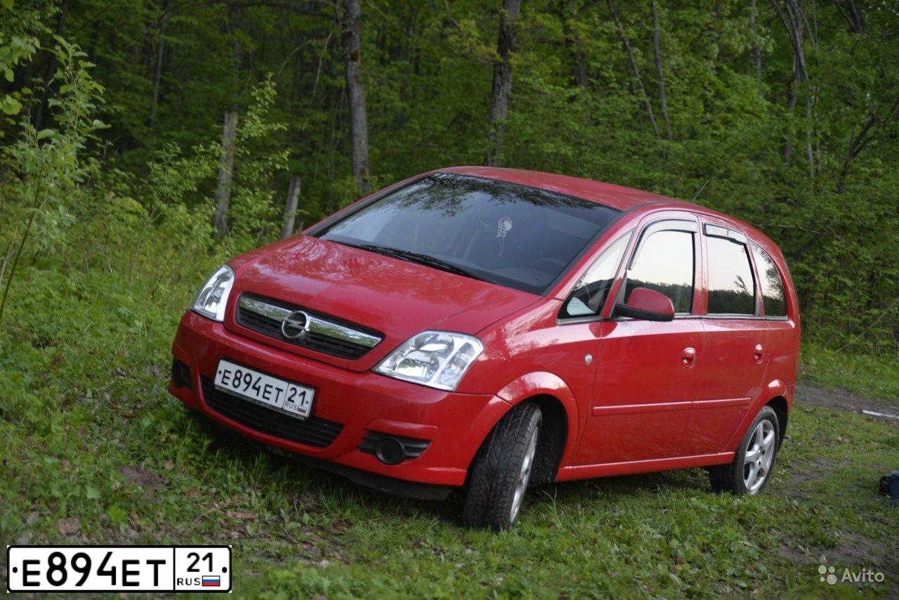 Фото автомобиля OPEL MERIVA, 2007 — госномер Е894ЕТ21. Цвет: КРАСНЫЙ