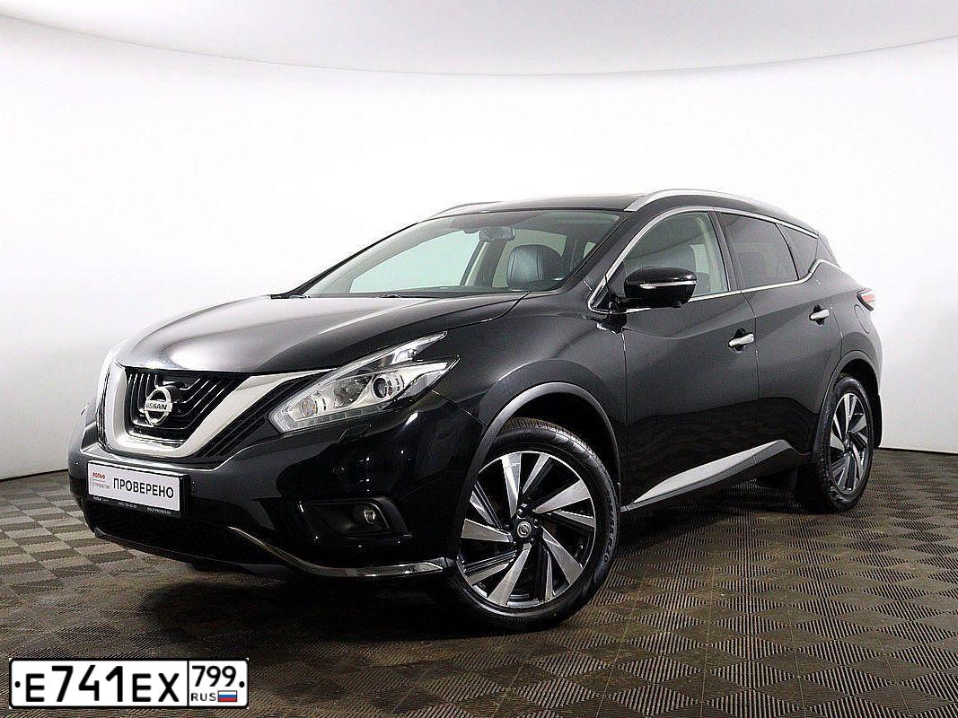 Фото автомобиля NISSAN MURANO, 2018 — госномер М890ВН790. Цвет: ЧЕРНЫЙ