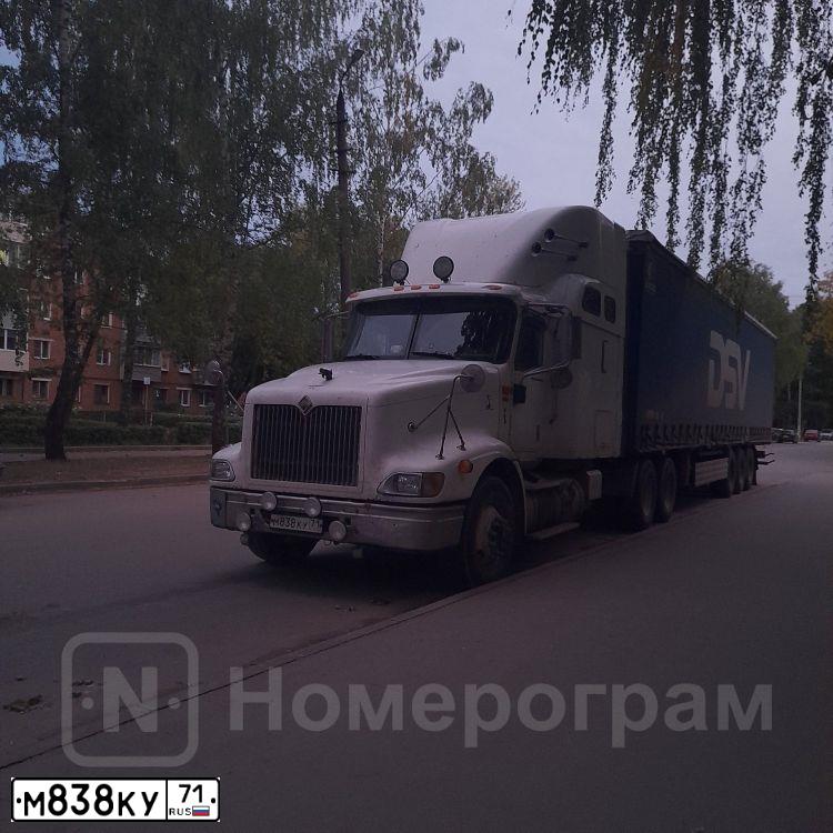 Фото автомобиля INTERNATIONAL HEAVY TRUCK 8500-9900, 2003 — госномер М838КУ71. Цвет: БЕЛЫЙ