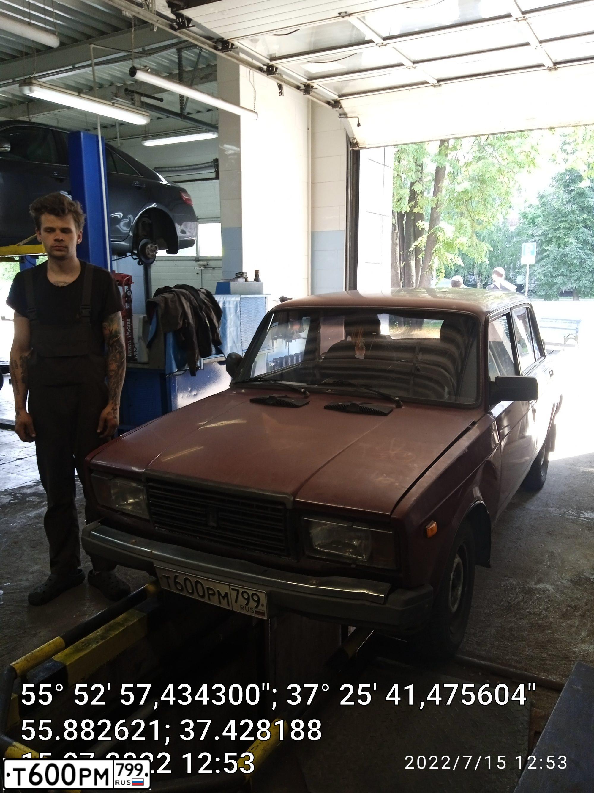 Фото автомобиля LADA 2107 LADA, 2003 — госномер Т600РМ799. Цвет: ТЕМНО-БОРДОВЫЙ