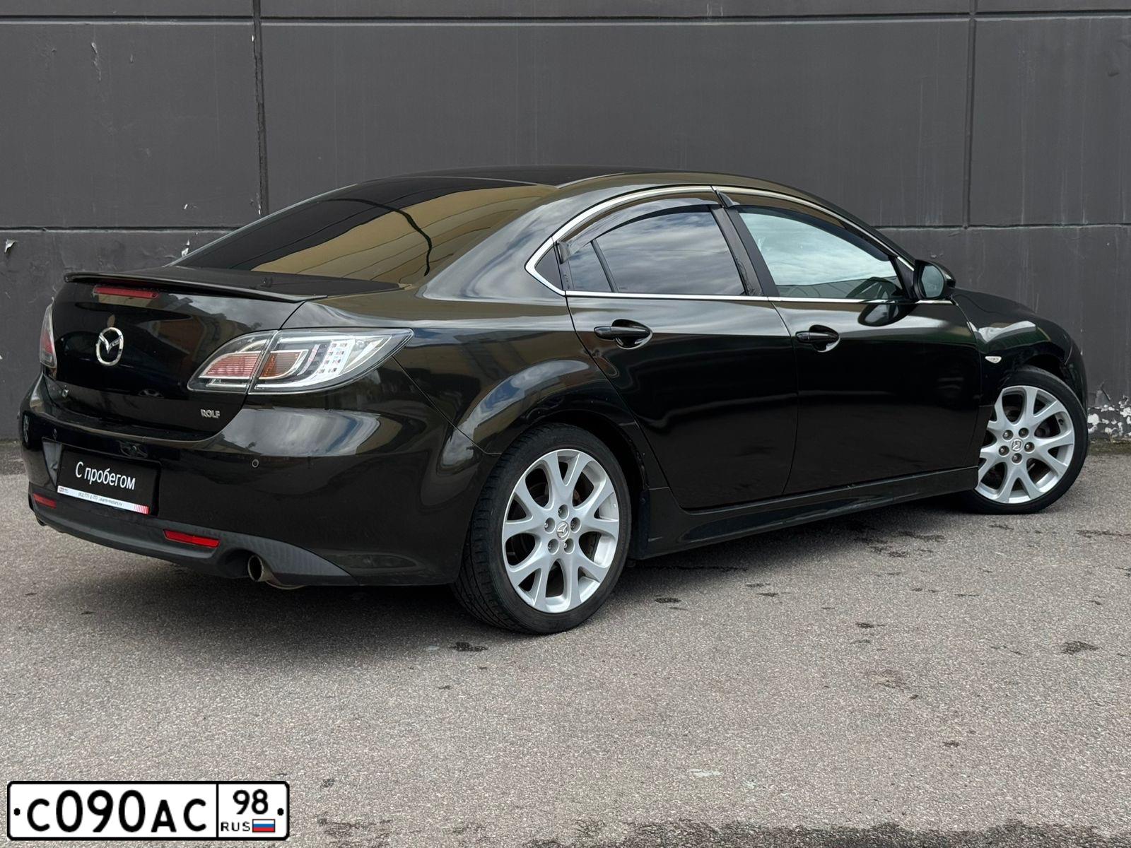 Фото автомобиля MAZDA 6, 2008 — госномер Т326НН198. Цвет: ЧЕРНЫЙ