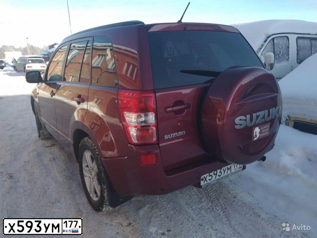 Фото автомобиля SUZUKI /GRAND/ VITARA, 2007 — госномер Х904ТР76. Цвет: Красный