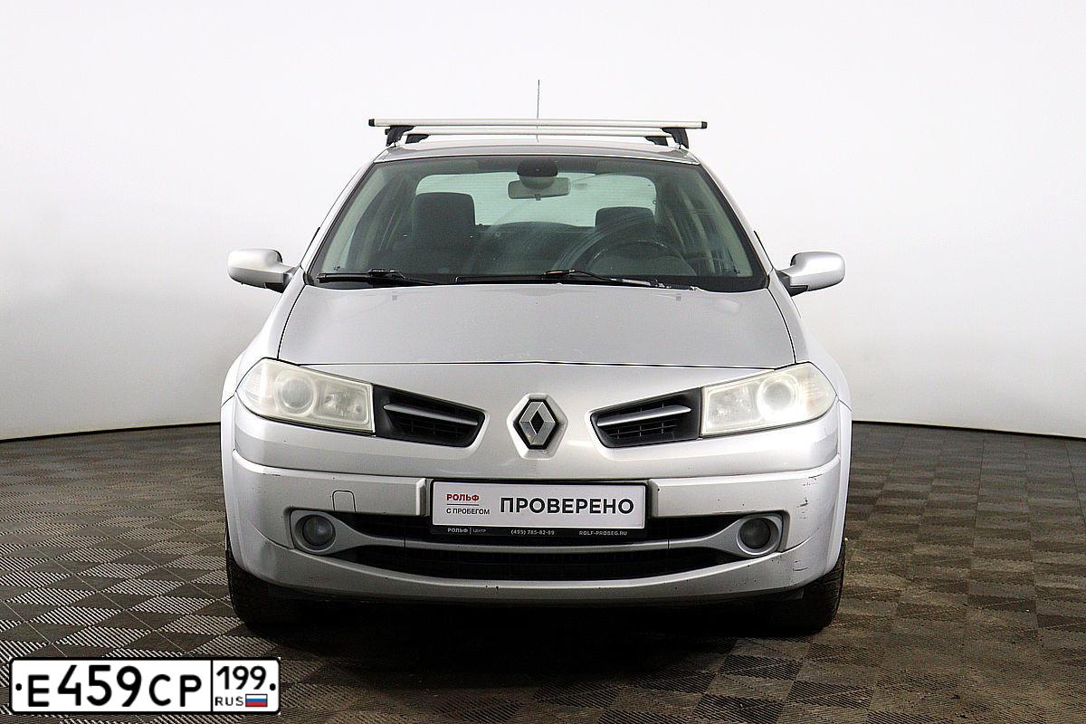 Фото автомобиля RENAULT MEGANE, 2008 — госномер А321ОР76. Цвет: Серый