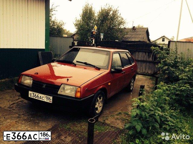 Фото автомобиля VAZ 2109 SAMARA, 1994 — госномер М048АМ86. Цвет: КРАСНЫЙ