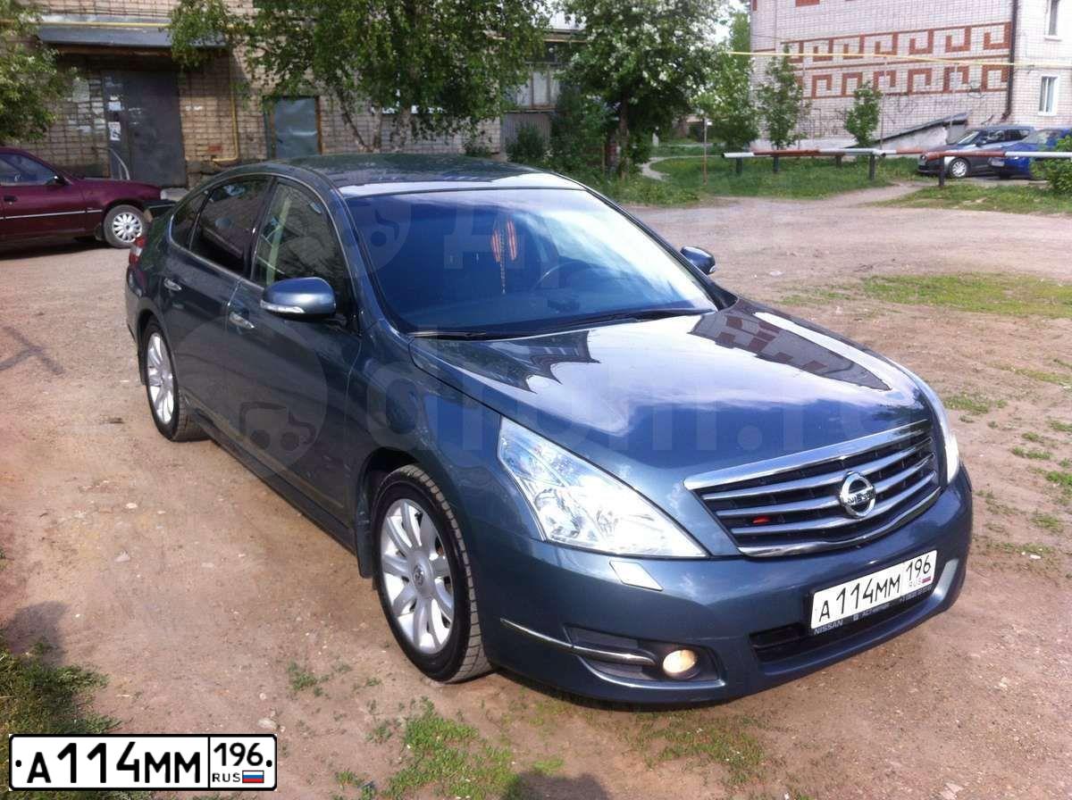 Фото автомобиля NISSAN TEANA, 2009 — госномер Р707РЕ72. Цвет: СЕРО-ЗЕЛЕНЫЙ