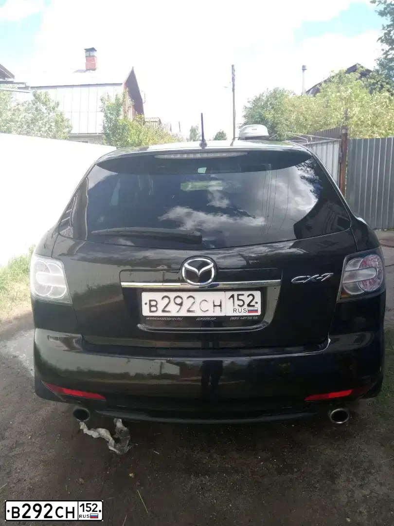 Фото автомобиля MAZDA CX-7, 2011 — госномер С070ВН152. Цвет: ЧЕРНЫЙ