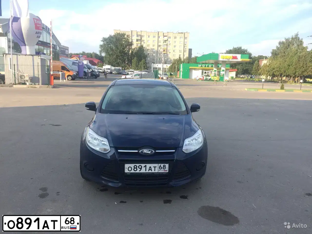 Фото автомобиля FORD FOCUS, 2012 — госномер О891АТ68. Цвет: ТЕМНО-СИНИЙ