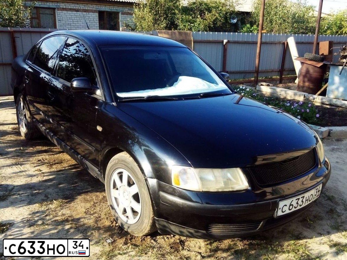 Фото автомобиля VOLKSWAGEN PASSAT, 1997 — госномер С633НО34. Цвет: ЧЕРНЫЙ
