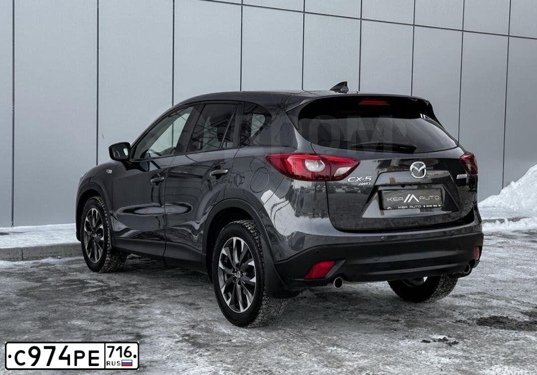 Фото автомобиля MAZDA CX-5, 2017 — госномер С974РЕ716. Цвет: СЕРЫЙ