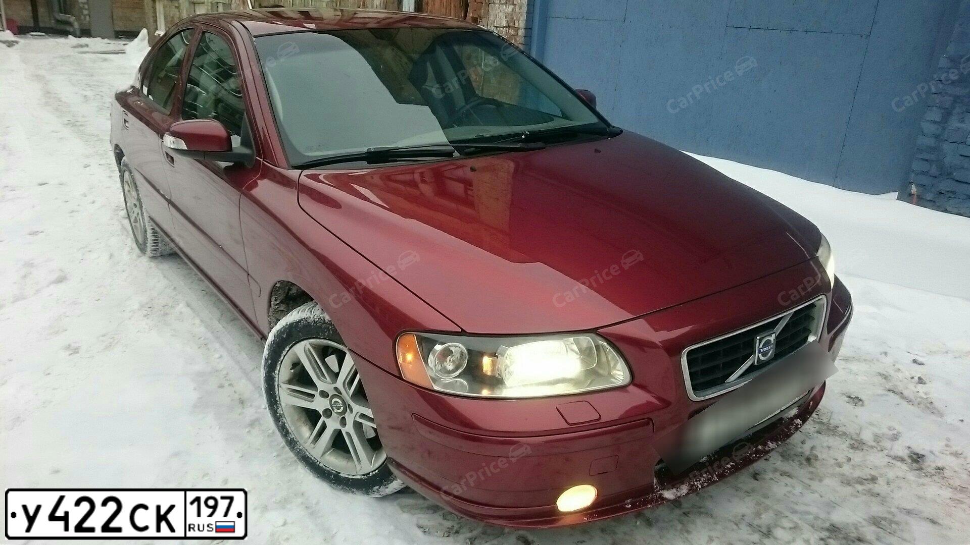 Фото автомобиля VOLVO S60, 2008 — госномер У422СК197. Цвет: Красный