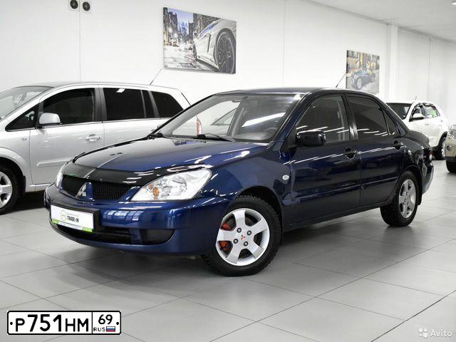 Фото автомобиля MITSUBISHI LANCER, 2006 — госномер А708МТ136. Цвет: синий