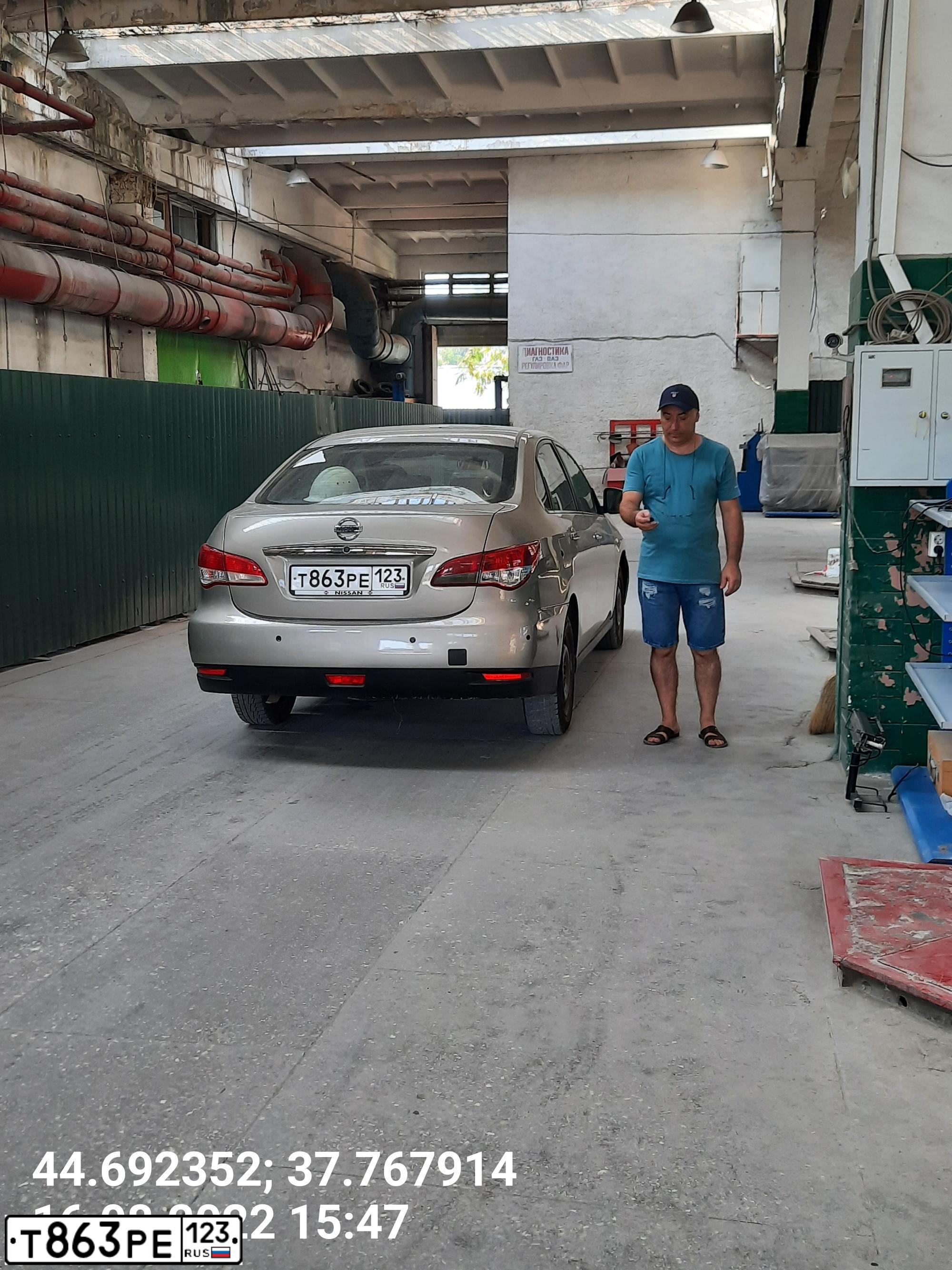 Фото автомобиля NISSAN ALMERA /AVTOVAZ/, 2015 — госномер В265МУ193. Цвет: СЕРО-БЕЖЕВЫЙ