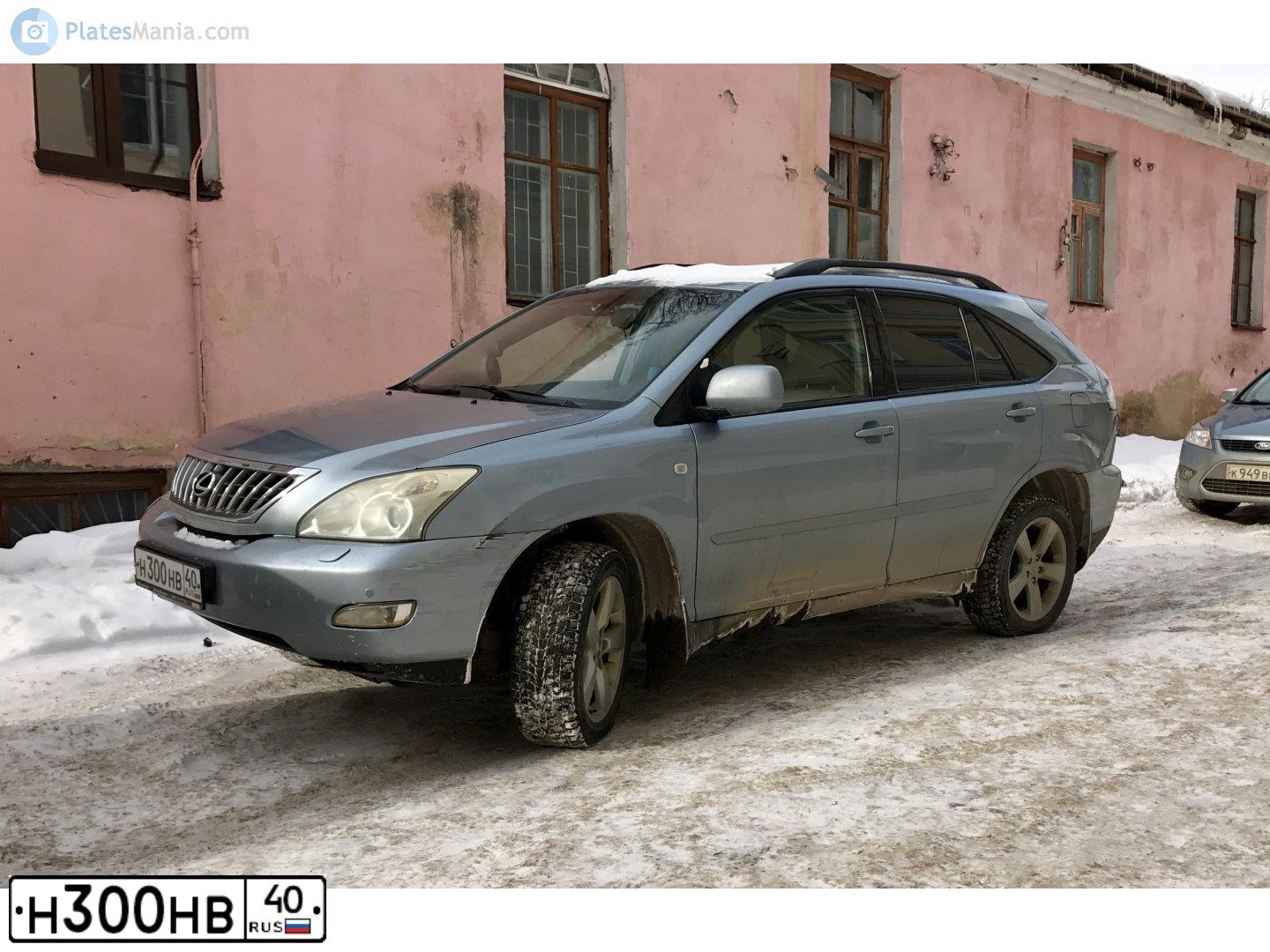 Фото автомобиля LEXUS RX, 2005 — госномер Н300НВ40. Цвет: СВЕТЛО-ГОЛУБОЙ