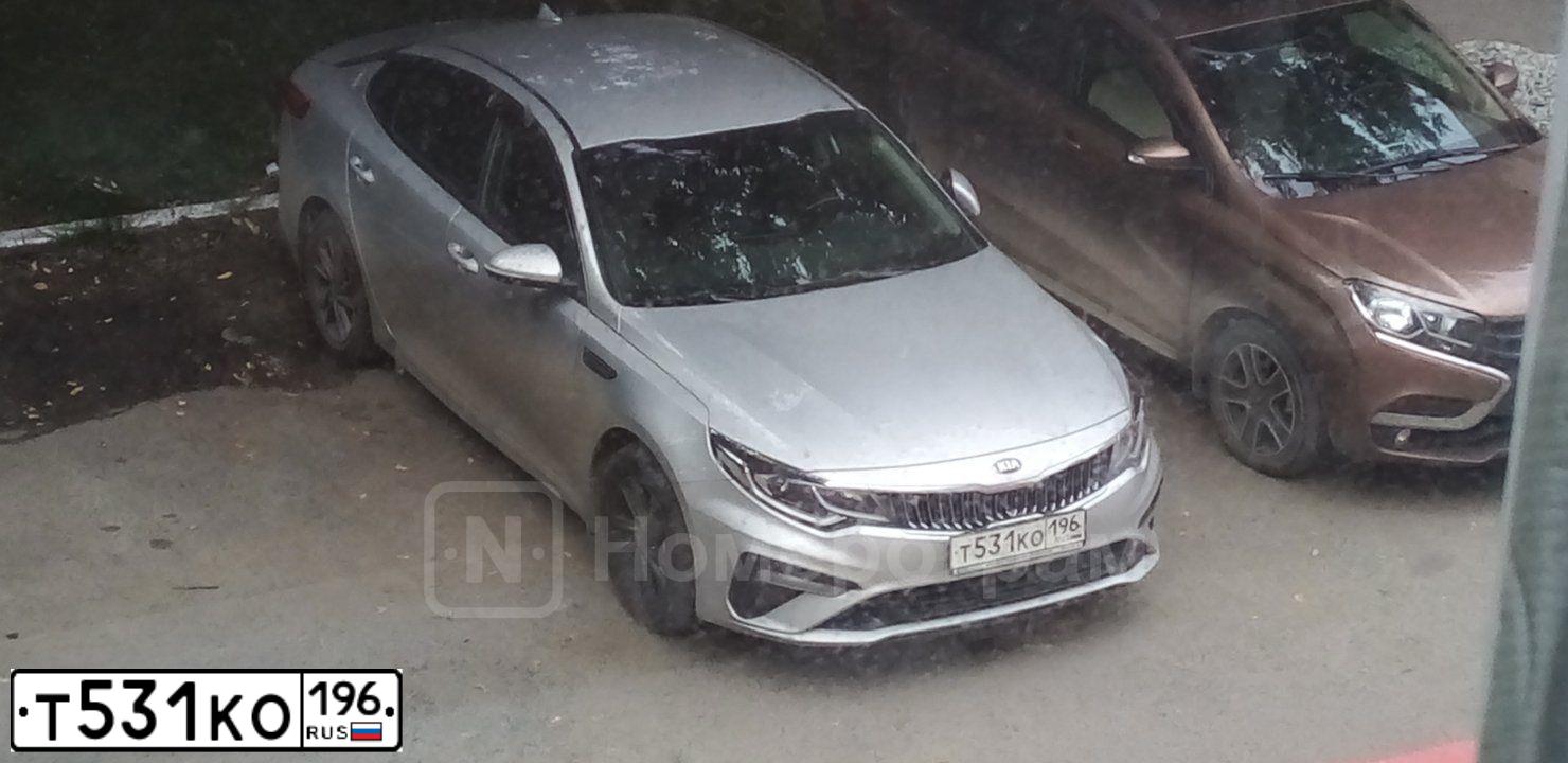 Фото автомобиля KIA MAGENTIS / OPTIMA, 2019 — госномер Т531КО196. Цвет: Серебристый