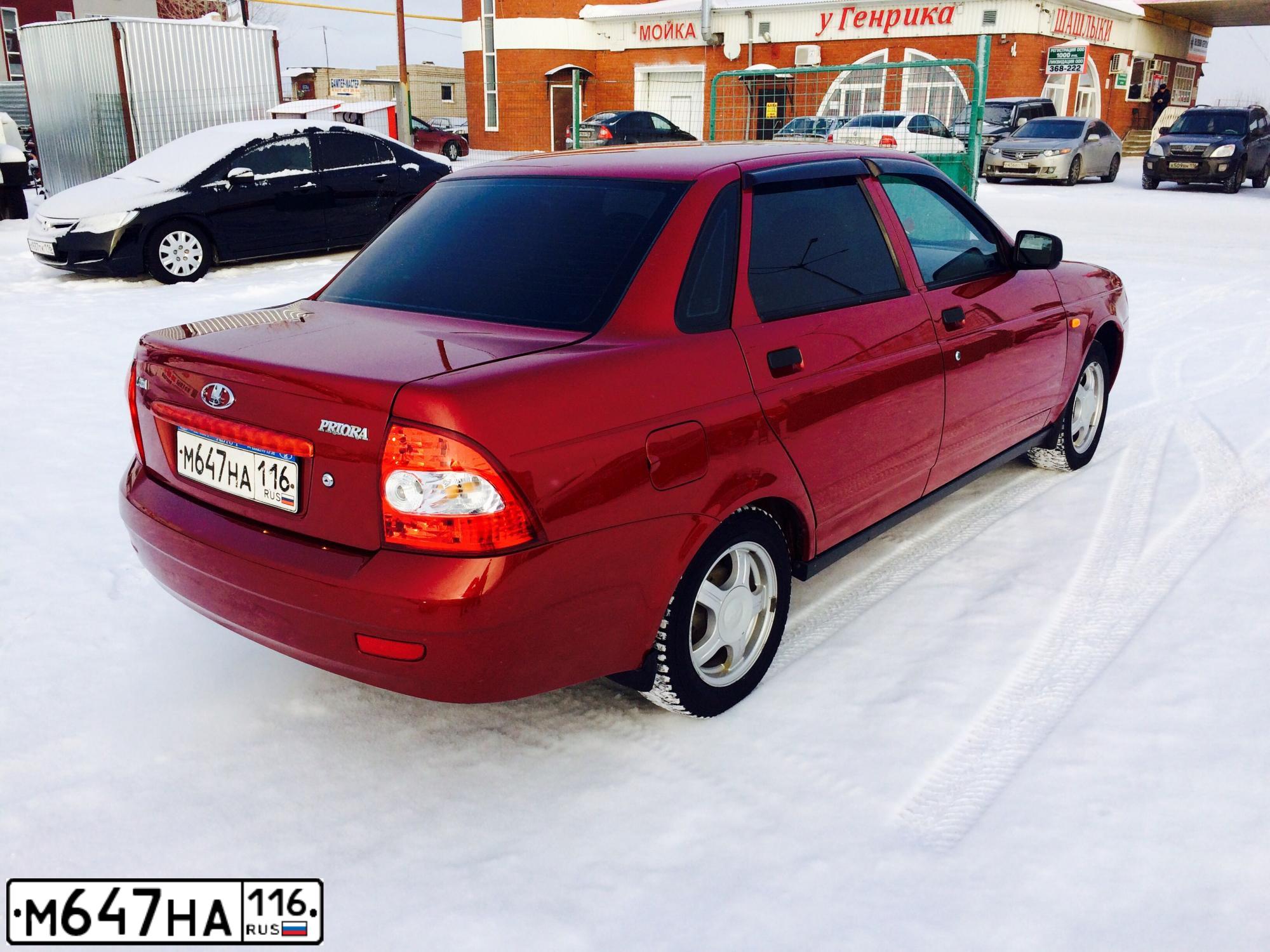 Фото автомобиля LADA 2170 PRIORA, 2009 — госномер Х684СА163. Цвет: ЗОЛОТИСТО-КРАСНЫЙ
