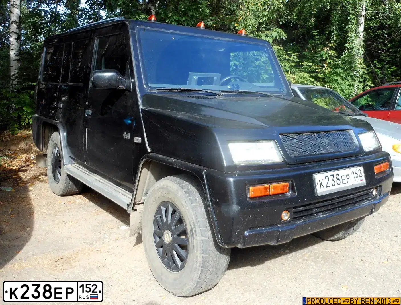 Фото автомобиля DERWAYS COWBOY, 2005 — госномер К238ЕР152. Цвет: ЧЕРНЫЙ