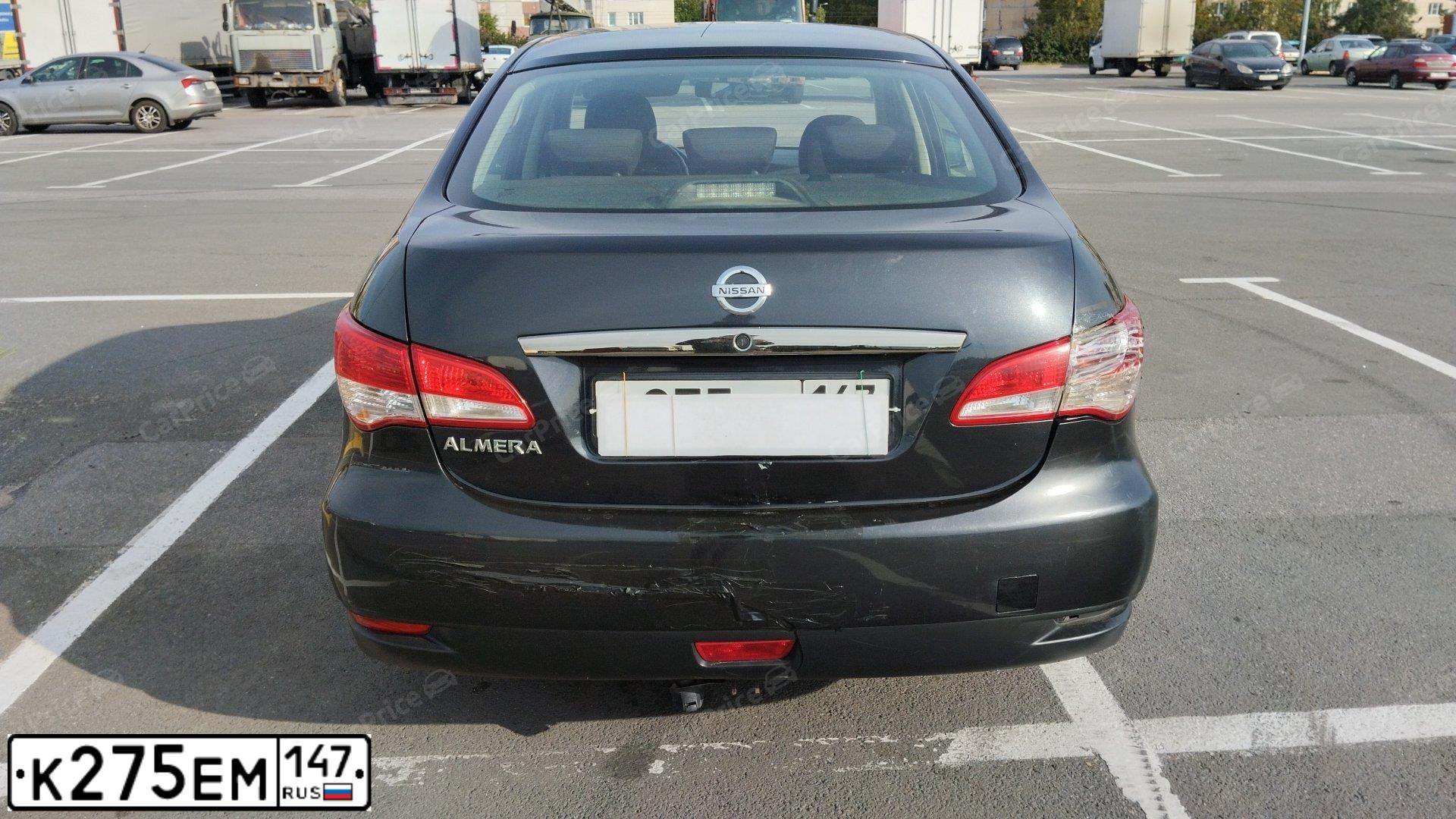 Фото автомобиля NISSAN ALMERA /AVTOVAZ/, 2013 — госномер К275ЕМ147. Цвет: ЧЕРНЫЙ