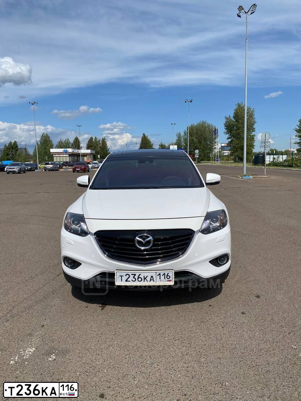 Фото автомобиля MAZDA CX-9, 2013 — госномер С733ТУ196. Цвет: Белый