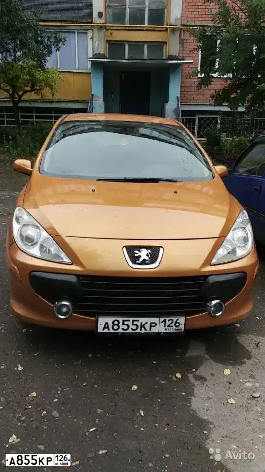 Фото автомобиля PEUGEOT 307, 2006 — госномер Т707УХ47. Цвет: ТЕМНО-ОРАНЖЕВЫЙ