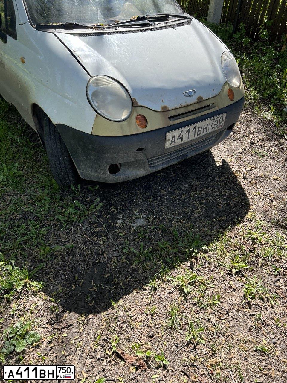 Фото автомобиля DAEWOO MATIZ, 2013 — госномер А411ВН750. Цвет: БЕЛО-ДЫМЧАТЫЙ