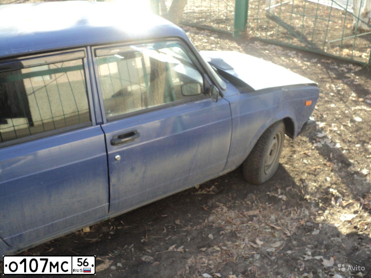 Фото автомобиля LADA 2107, 2005 — госномер О107МС56. Цвет: СИНИЙ