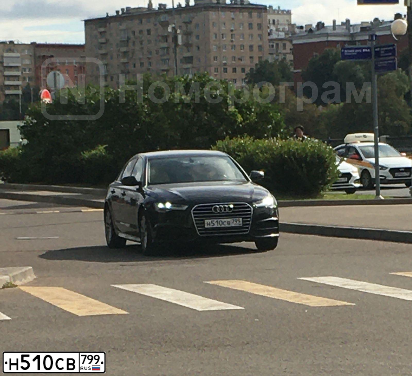 Фото автомобиля AUDI A6, 2018 — госномер Н510СВ799. Цвет: ЧЕРНЫЙ