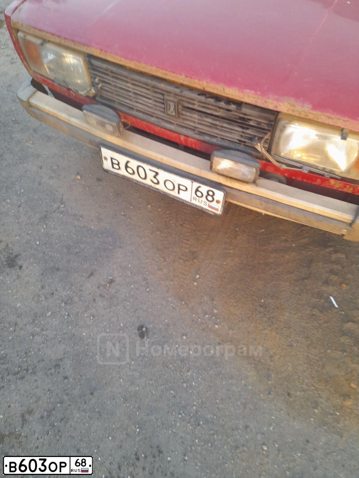 Фото автомобиля LADA 2104, 1997 — госномер В603ОР68. Цвет: ВИШНЯ