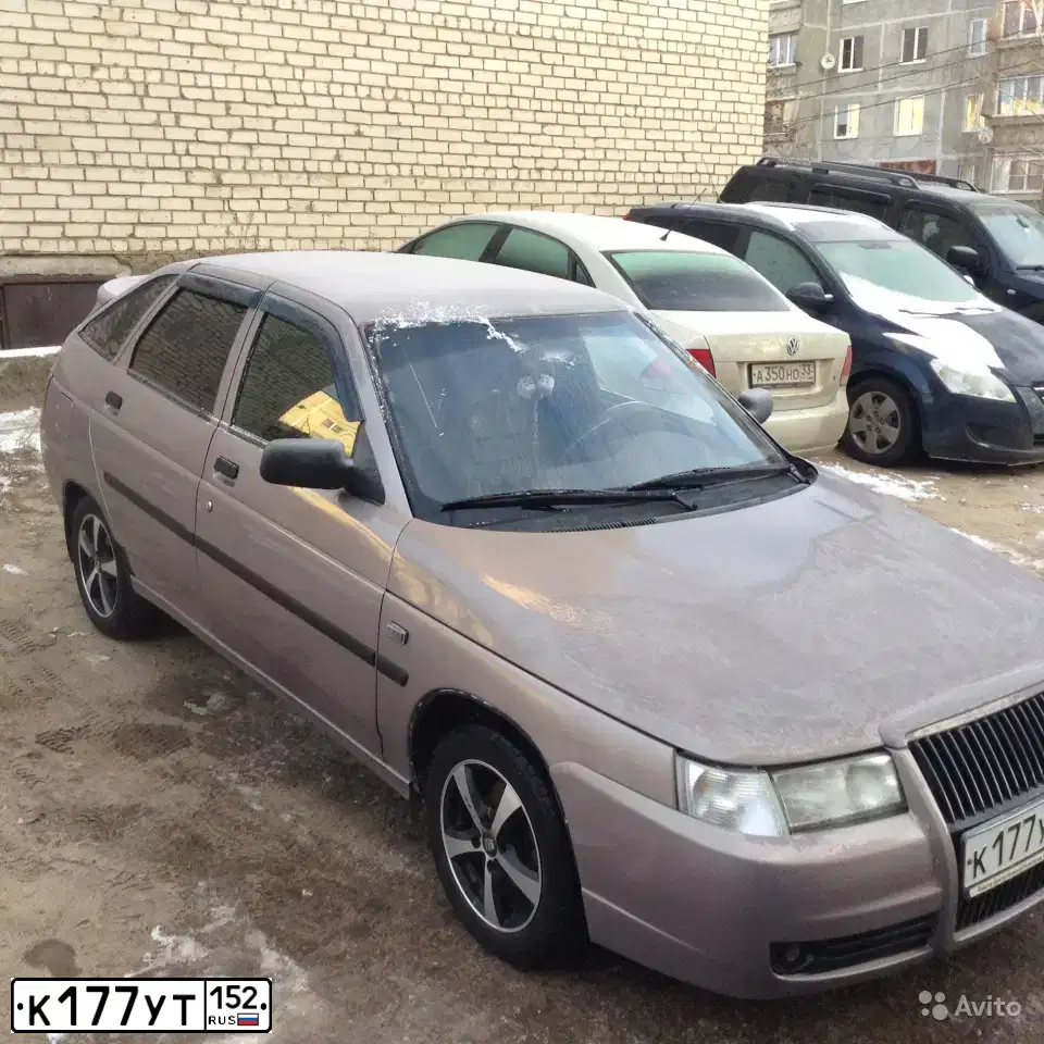 Фото автомобиля LADA 2112, 2007 — госномер К177УТ152. Цвет: БЕЖЕВО - СИРЕНЕВЫЙ