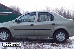 Фото автомобиля RENAULT LOGAN, 2011 — госномер Х772ОМ69. Цвет: БЕЖЕВЫЙ