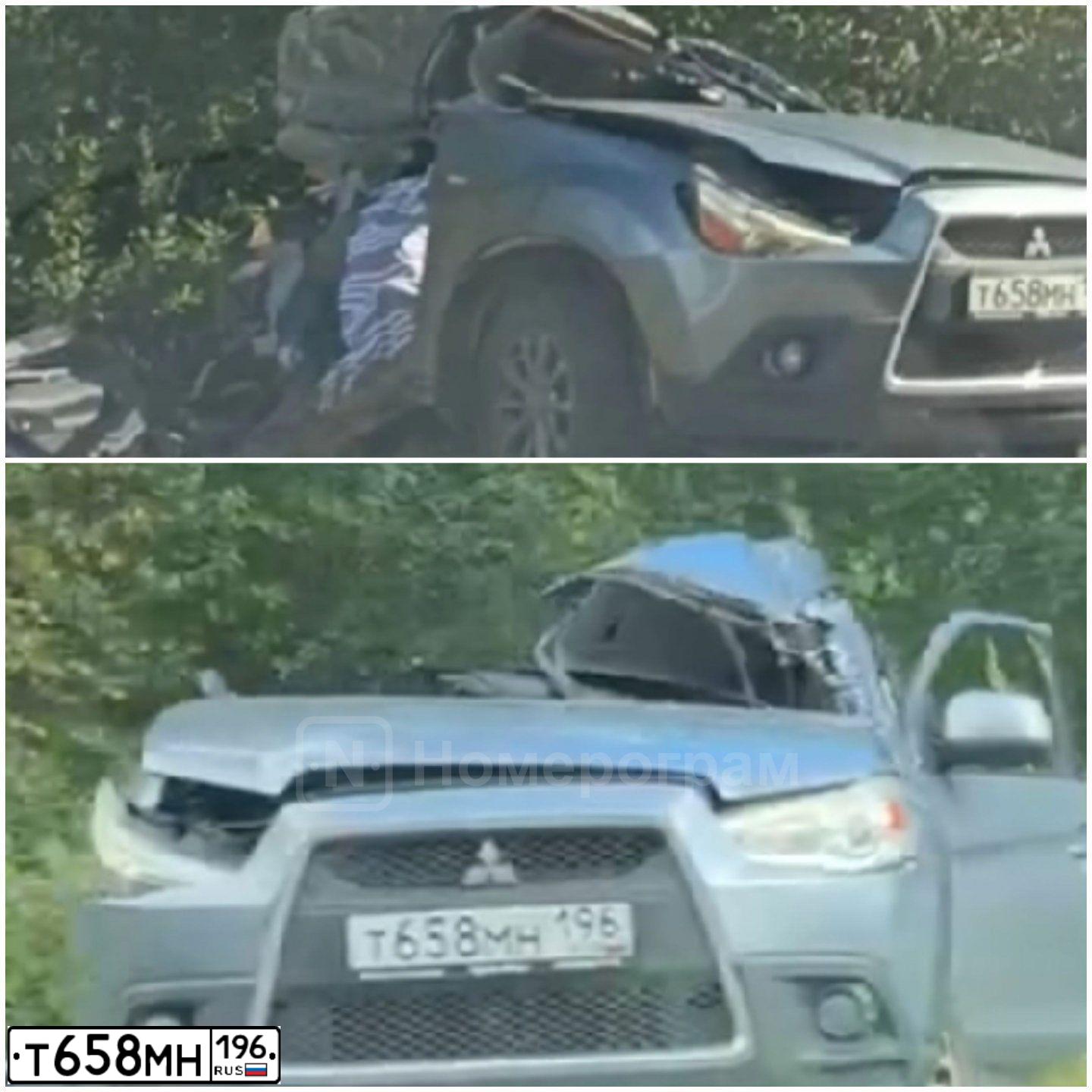 Фото автомобиля MITSUBISHI ASX, 2012 — госномер Т658МН196. Цвет: СЕРЫЙ