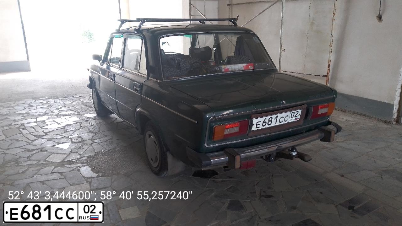 Фото автомобиля LADA 2106, 1997 — госномер Е681СС02. Цвет: ЗЕЛЕНЫЙ