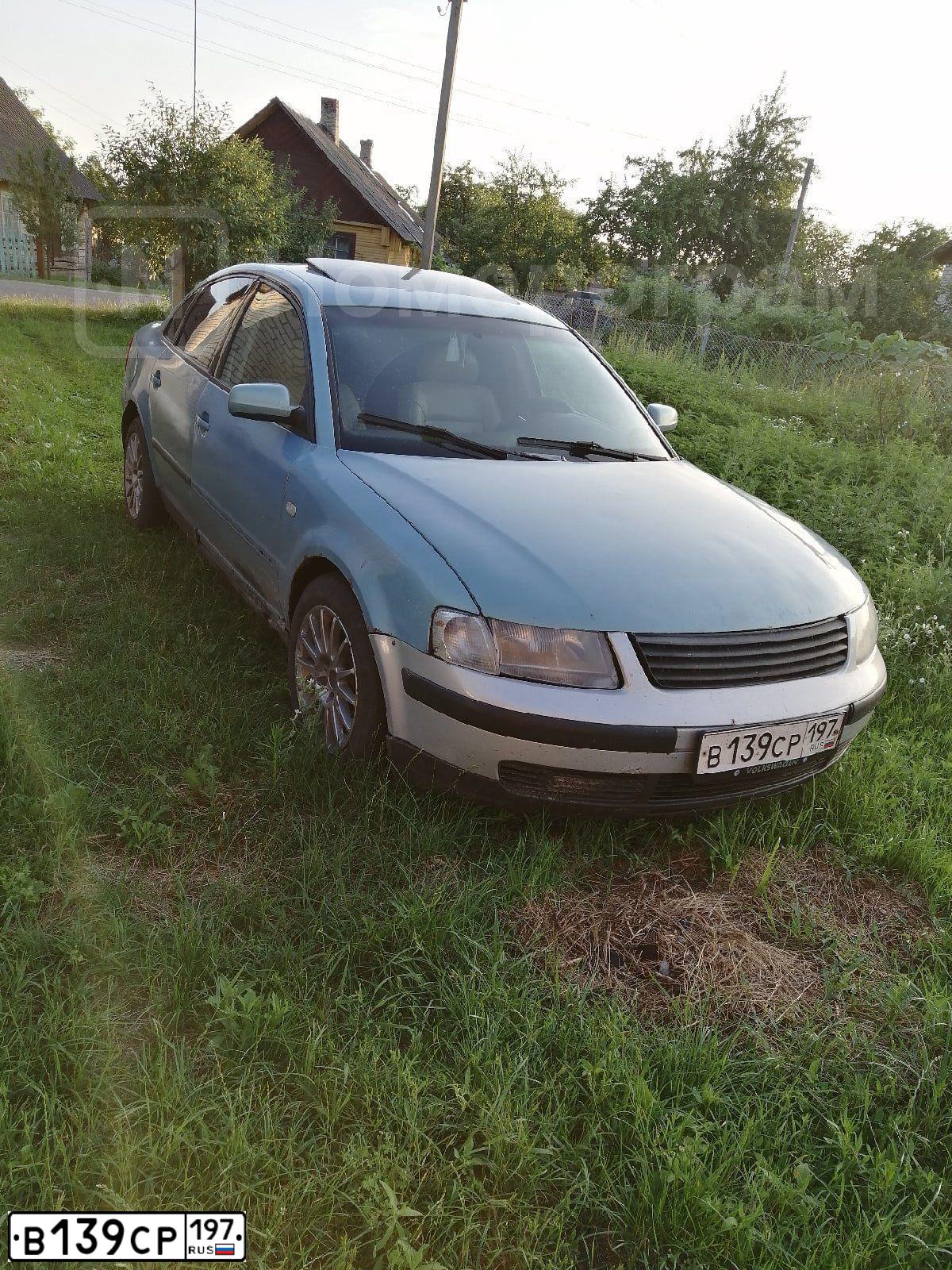Фото автомобиля VOLKSWAGEN PASSAT, 1999 — госномер В139СР197. Цвет: СЕРО-ЗЕЛЕНЫЙ