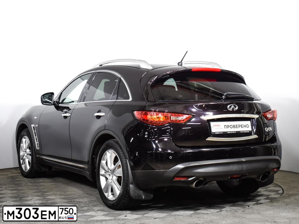 Фото автомобиля INFINITI QX70 /FX/, 2014 — госномер М303ЕМ750. Цвет: ЧЕРНЫЙ