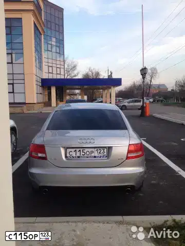 Фото автомобиля AUDI A6, 2007 — госномер С115ОР123. Цвет: Серебристый