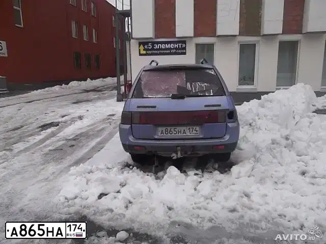 Фото автомобиля LADA 2111, 2000 — госномер А865НА174. Цвет: СЕРЕБРИСТО-СИНИЙ