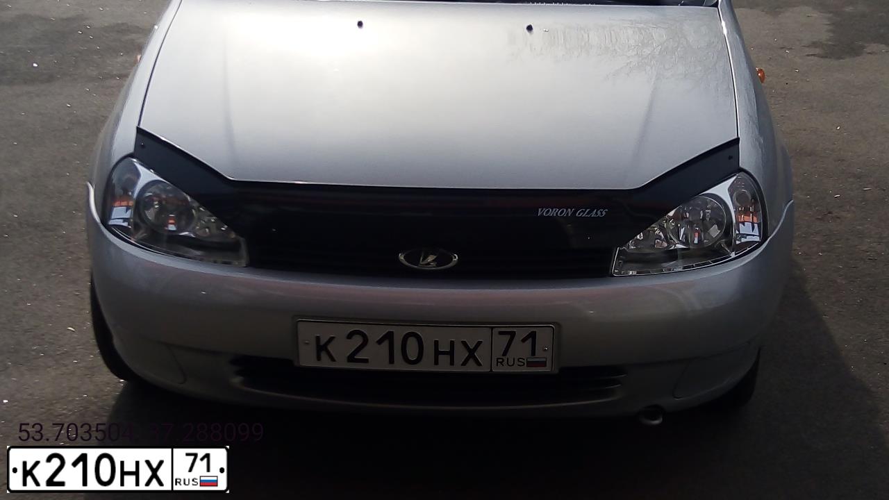 Фото автомобиля LADA 1119 KALINA, 2010 — госномер К210НХ71. Цвет: Серебристый