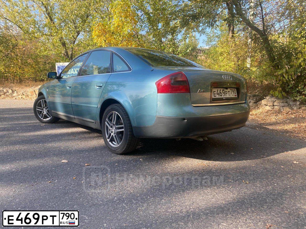 Фото автомобиля AUDI A6, 1998 — госномер Е469РТ790. Цвет: ЗЕЛЕНЫЙ