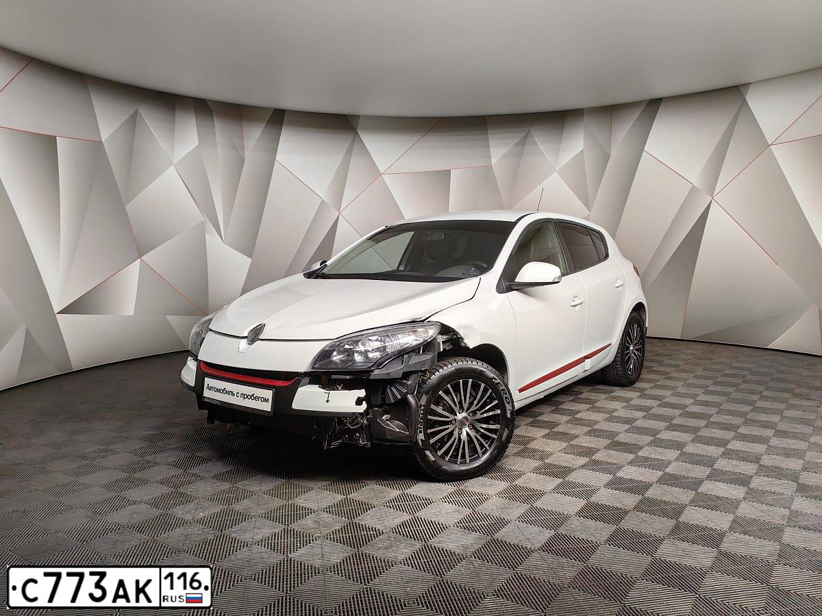Фото автомобиля RENAULT MEGANE, 2013 — госномер С773АК116. Цвет: БЕЛЫЙ