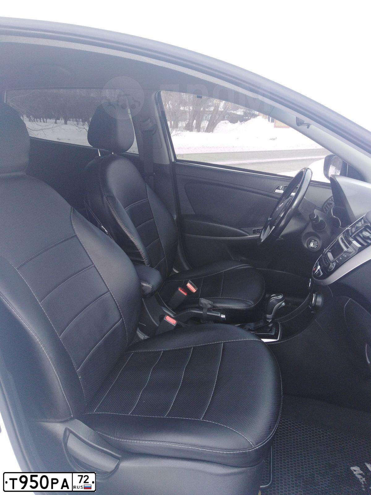 Фото автомобиля HYUNDAI SOLARIS, 2014 — госномер У271НК72. Цвет: Белый