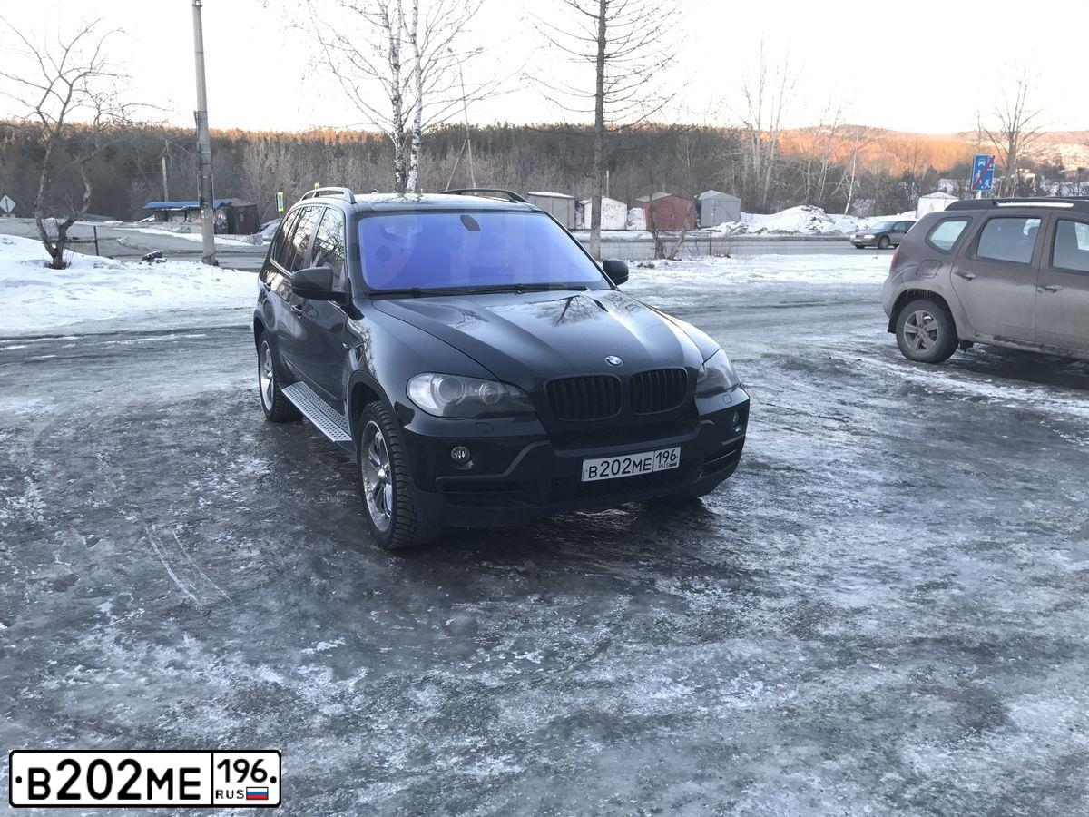 Фото автомобиля BMW X5, 2009 — госномер А795ОР122. Цвет: ЧЕРНЫЙ