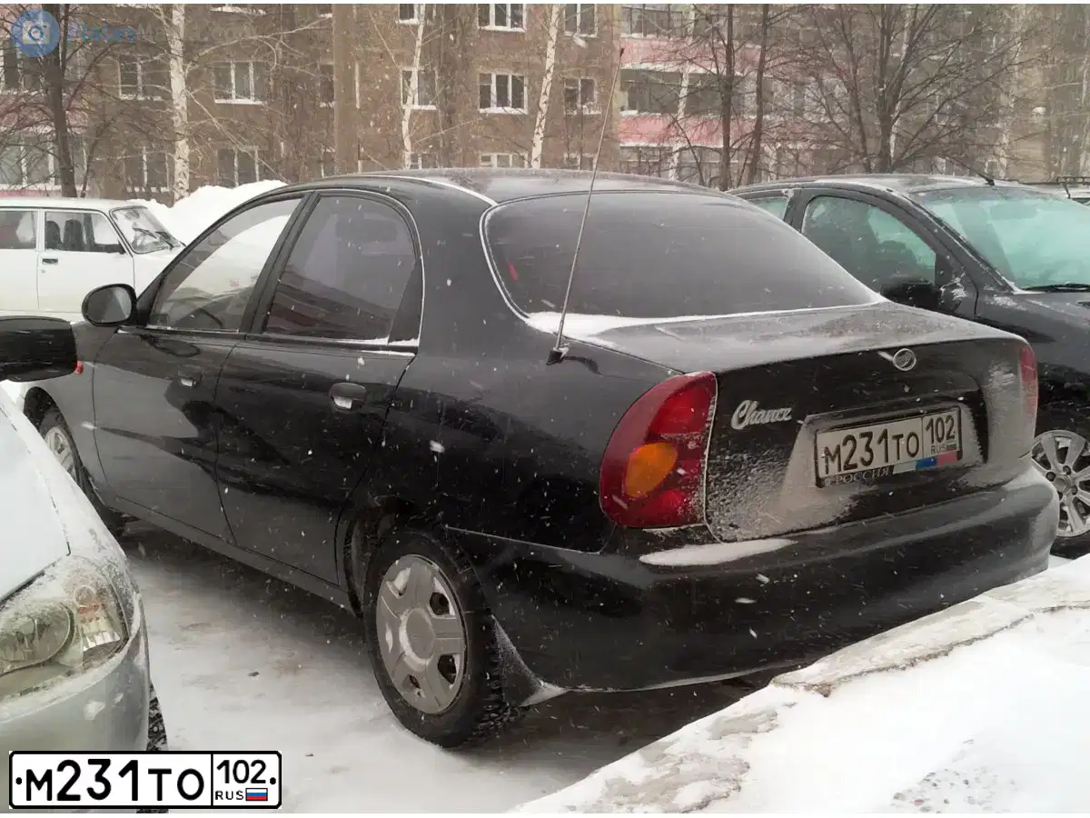 Фото автомобиля ZAZ CHANCE, 2010 — госномер М231ТО102. Цвет: ЧЕРНЫЙ