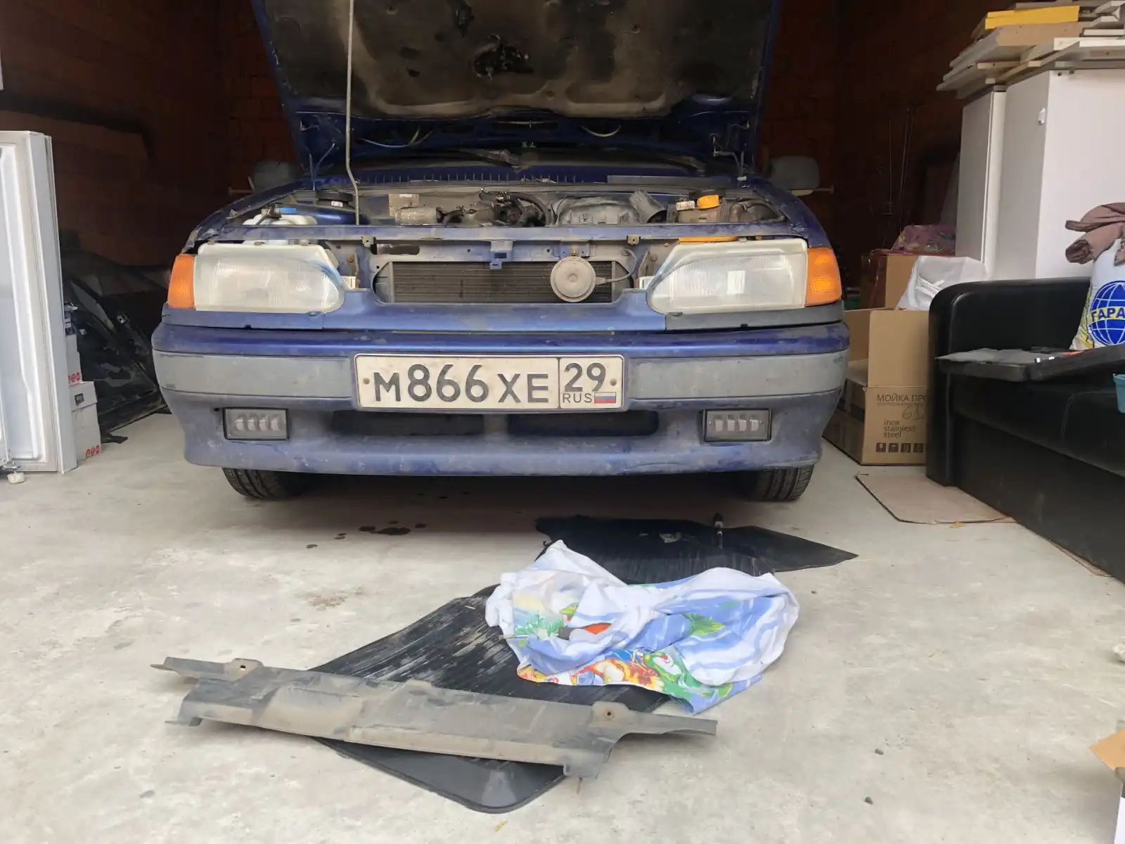 Фото автомобиля LADA 2115 SAMARA, 2002 — госномер М866ХЕ29. Цвет: СЕРЕБР.ЯРКО-СИНИЙ