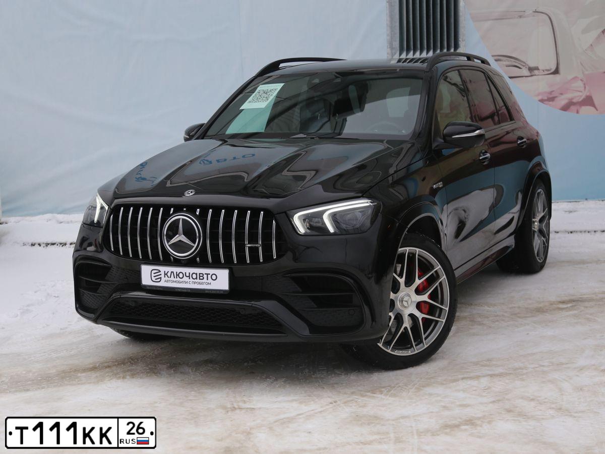 Фото автомобиля MERCEDES GLE-KLASSE, 2020 — госномер Т111КК26. Цвет: ЧЕРНЫЙ
