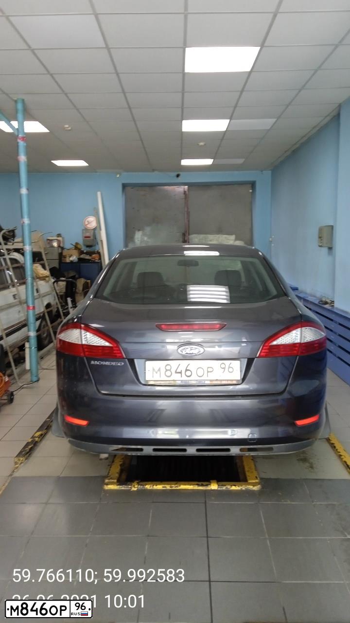 Фото автомобиля FORD MONDEO, 2008 — госномер М846ОР96. Цвет: ТЕМНО-СЕРЫЙ