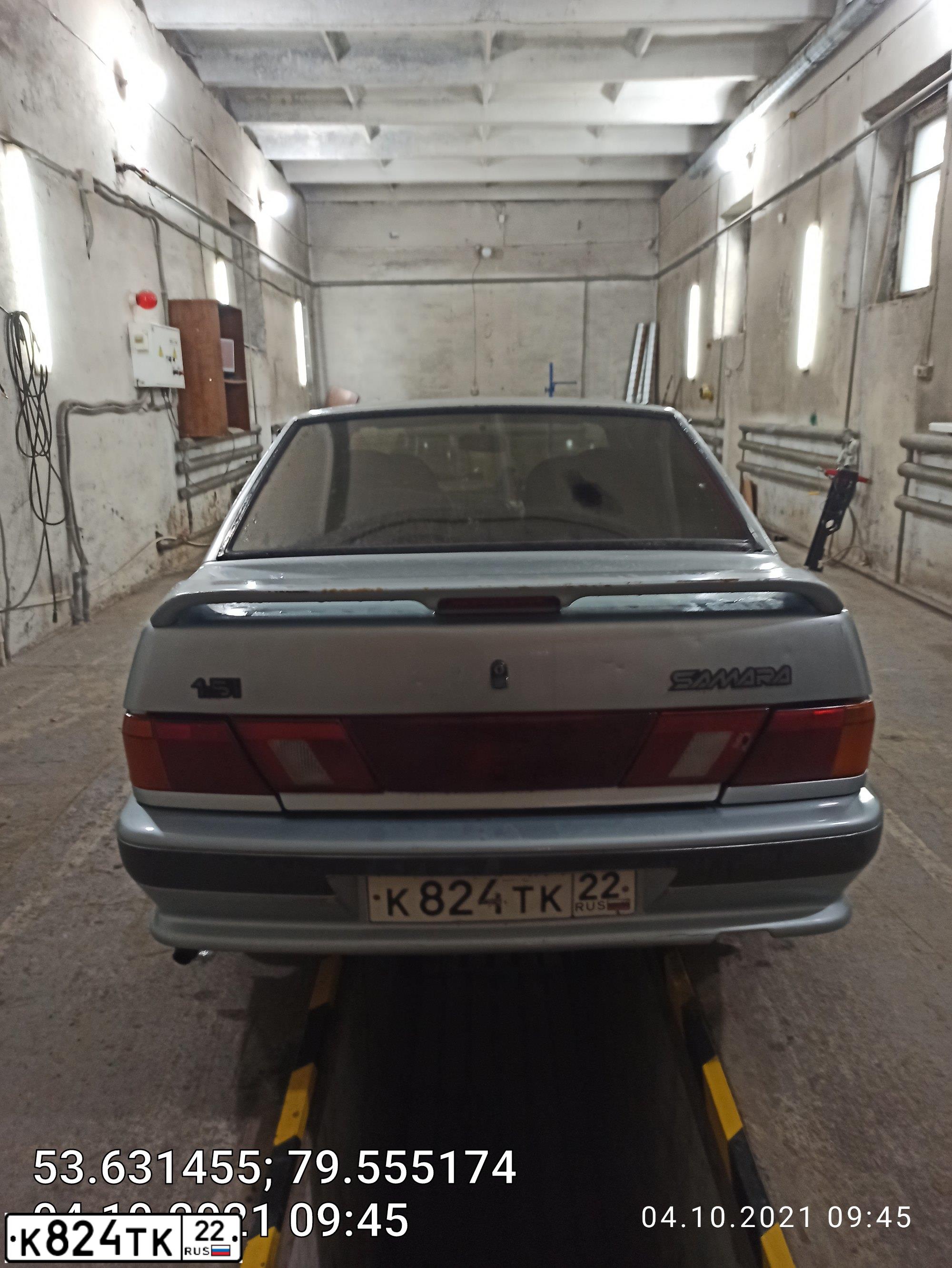 Фото автомобиля LADA 2115 SAMARA, 2002 — госномер В660КВ122. Цвет: СЕРЕБРИСТО-ГОЛУБОЙ